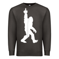 Smoke funny bigfoot middle finger for squatch believers t shirt Premium Sweatshirt - linhVisuals