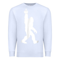 White funny bigfoot middle finger for squatch believers t shirt Premium Sweatshirt - linhVisuals