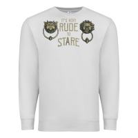 Dove Grey it's very rude to stare labyrinth door knocker tank top Premium Sweatshirt - linhVisuals