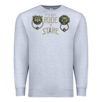 Heather Grey it's very rude to stare labyrinth door knocker tank top Premium Sweatshirt - linhVisuals