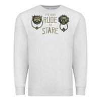 Oatmeal Heather it's very rude to stare labyrinth door knocker tank top Premium Sweatshirt - linhVisuals