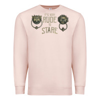 Pale Pink it's very rude to stare labyrinth door knocker tank top Premium Sweatshirt - linhVisuals