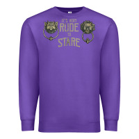 Purple it's very rude to stare labyrinth door knocker tank top Premium Sweatshirt - linhVisuals