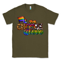Army Green Western choose love Classic Tee - CowGirlArtShop