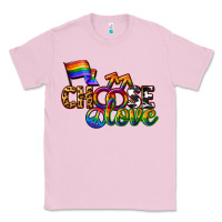 Bubblegum Pink Western choose love Classic Tee - CowGirlArtShop