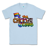 Dusty Blue Western choose love Classic Tee - CowGirlArtShop