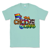 Seafoam Western choose love Classic Tee - CowGirlArtShop