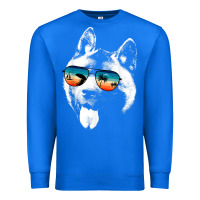 True Royal american akita shirts with glasses sunglasses retro style t shirt Premium Sweatshirt - linhVisuals