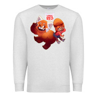 Oatmeal Heather turning red Merch Premium Sweatshirt - linhVisuals