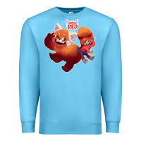 Ocean Blue turning red Merch Premium Sweatshirt - linhVisuals