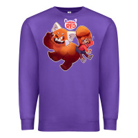 Purple turning red Merch Premium Sweatshirt - linhVisuals