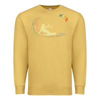 Antique Gold kite kiteboarding kiting kitesurfing kitesurf gift premium t shirt Premium Sweatshirt - linhVisuals