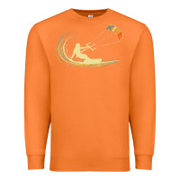 Carrot kite kiteboarding kiting kitesurfing kitesurf gift premium t shirt Premium Sweatshirt - linhVisuals