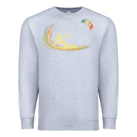 Heather Grey kite kiteboarding kiting kitesurfing kitesurf gift premium t shirt Premium Sweatshirt - linhVisuals