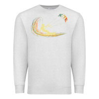 Oatmeal Heather kite kiteboarding kiting kitesurfing kitesurf gift premium t shirt Premium Sweatshirt - linhVisuals