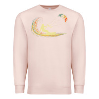Pale Pink kite kiteboarding kiting kitesurfing kitesurf gift premium t shirt Premium Sweatshirt - linhVisuals