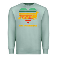 Seafoam mama duck mother of 3 duckling funny mom mommy animal lover t shirt Premium Sweatshirt - linhVisuals