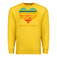 Lemon mama duck mother of 3 duckling funny mom mommy animal lover t shirt Premium Sweatshirt - linhVisuals