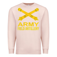 Pale Pink army field artillery branch us usa t shirt Premium Sweatshirt - linhVisuals
