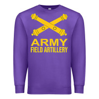 Purple army field artillery branch us usa t shirt Premium Sweatshirt - linhVisuals
