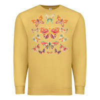 Antique Gold butterfly breeds butterfly t shirt Premium Sweatshirt - linhVisuals