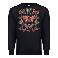 Black butterfly breeds butterfly t shirt Premium Sweatshirt - linhVisuals