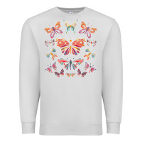 Dove Grey butterfly breeds butterfly t shirt Premium Sweatshirt - linhVisuals