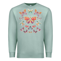 Seafoam butterfly breeds butterfly t shirt Premium Sweatshirt - linhVisuals