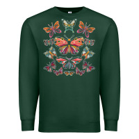 Sports Green butterfly breeds butterfly t shirt Premium Sweatshirt - linhVisuals