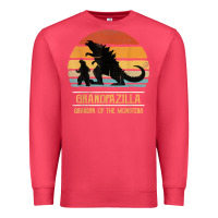 Cardinal mens grandpazilla grandpa of monsters retro halloween christmas t shir Premium Sweatshirt - linhVisuals