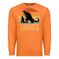 Carrot mens grandpazilla grandpa of monsters retro halloween christmas t shir Premium Sweatshirt - linhVisuals