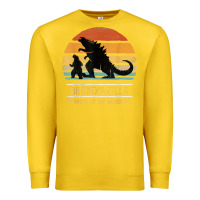 Lemon mens grandpazilla grandpa of monsters retro halloween christmas t shir Premium Sweatshirt - linhVisuals