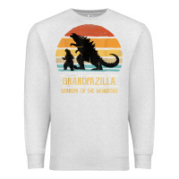 Oatmeal Heather mens grandpazilla grandpa of monsters retro halloween christmas t shir Premium Sweatshirt - linhVisuals
