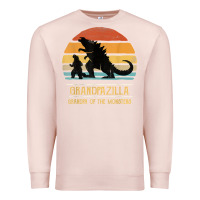 Pale Pink mens grandpazilla grandpa of monsters retro halloween christmas t shir Premium Sweatshirt - linhVisuals