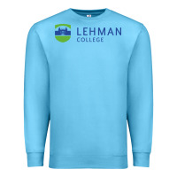 Ocean Blue lehman college Premium Sweatshirt - linhVisuals