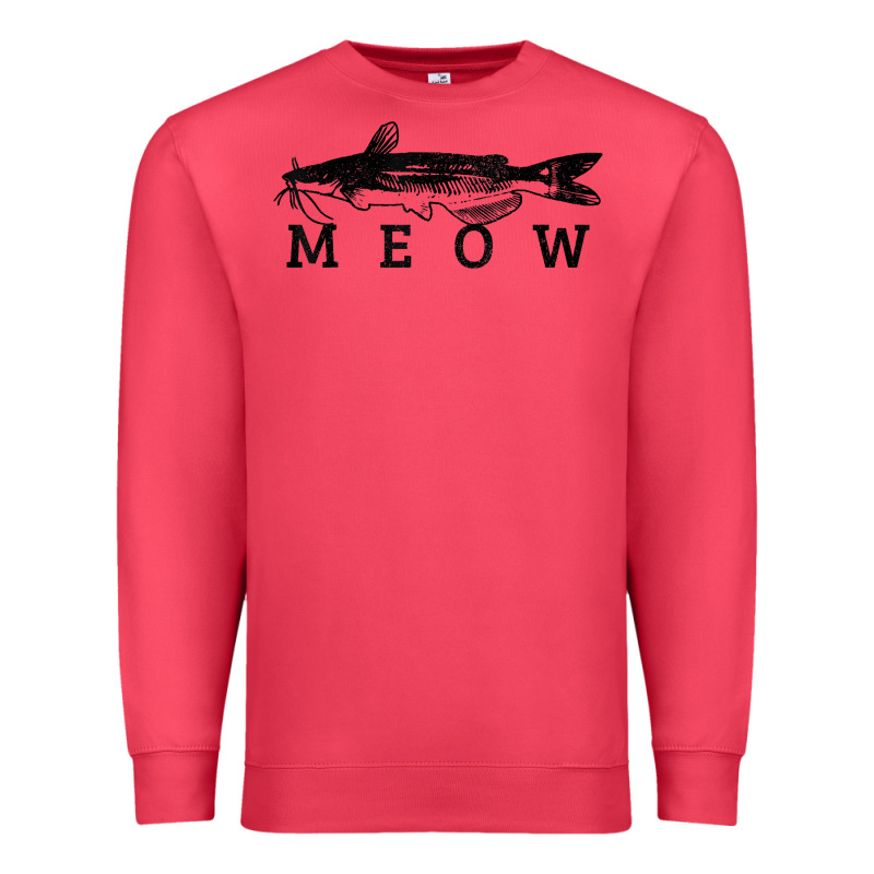 Catfish Meow Funny Catfishing Fishing Fisherman Gift T Shirt Premium Sweatshirt by linhVisuals | Teevron