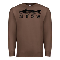 Chestnut catfish meow funny catfishing fishing fisherman gift t shirt Premium Sweatshirt - linhVisuals