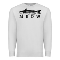 Dove Grey catfish meow funny catfishing fishing fisherman gift t shirt Premium Sweatshirt - linhVisuals