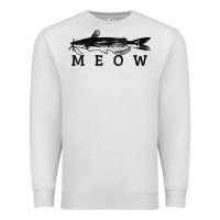 Oatmeal Heather catfish meow funny catfishing fishing fisherman gift t shirt Premium Sweatshirt - linhVisuals