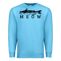 Ocean Blue catfish meow funny catfishing fishing fisherman gift t shirt Premium Sweatshirt - linhVisuals