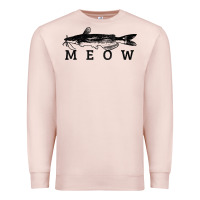 Pale Pink catfish meow funny catfishing fishing fisherman gift t shirt Premium Sweatshirt - linhVisuals