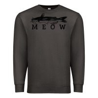 Smoke catfish meow funny catfishing fishing fisherman gift t shirt Premium Sweatshirt - linhVisuals