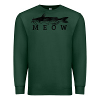 Sports Green catfish meow funny catfishing fishing fisherman gift t shirt Premium Sweatshirt - linhVisuals