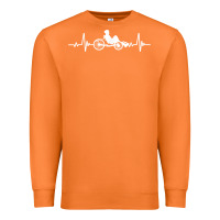Carrot great recumbent bike heartbeat design cycling t shirt Premium Sweatshirt - linhVisuals