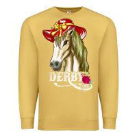 Antique Gold derby day shirt 2022 horse derby party horse racing t shirt Premium Sweatshirt - linhVisuals