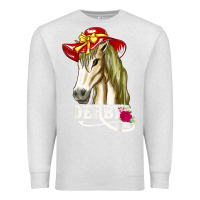Oatmeal Heather derby day shirt 2022 horse derby party horse racing t shirt Premium Sweatshirt - linhVisuals