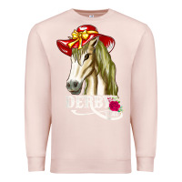 Pale Pink derby day shirt 2022 horse derby party horse racing t shirt Premium Sweatshirt - linhVisuals