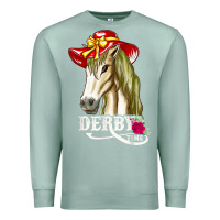 Seafoam derby day shirt 2022 horse derby party horse racing t shirt Premium Sweatshirt - linhVisuals