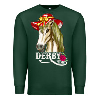 Sports Green derby day shirt 2022 horse derby party horse racing t shirt Premium Sweatshirt - linhVisuals