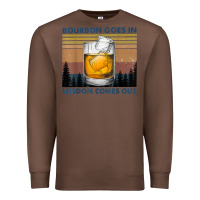 Chestnut bourbon goes in wisdom comes out vintage t shirt Premium Sweatshirt - linhVisuals